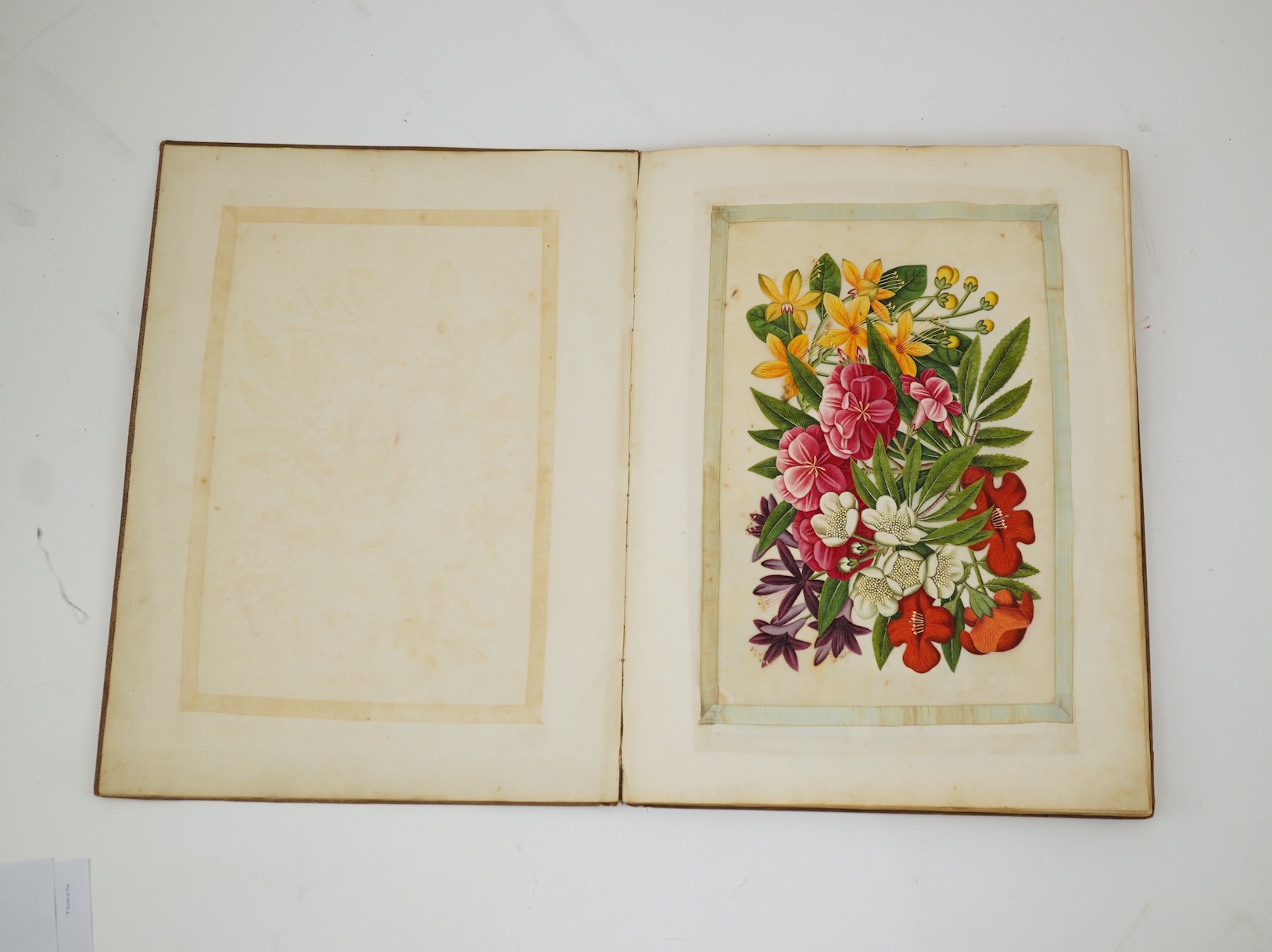 Chinese Guangzhou School , (mid 19th century), Album of 22 watercolours on pith paper and a pencil drawing on rice paper